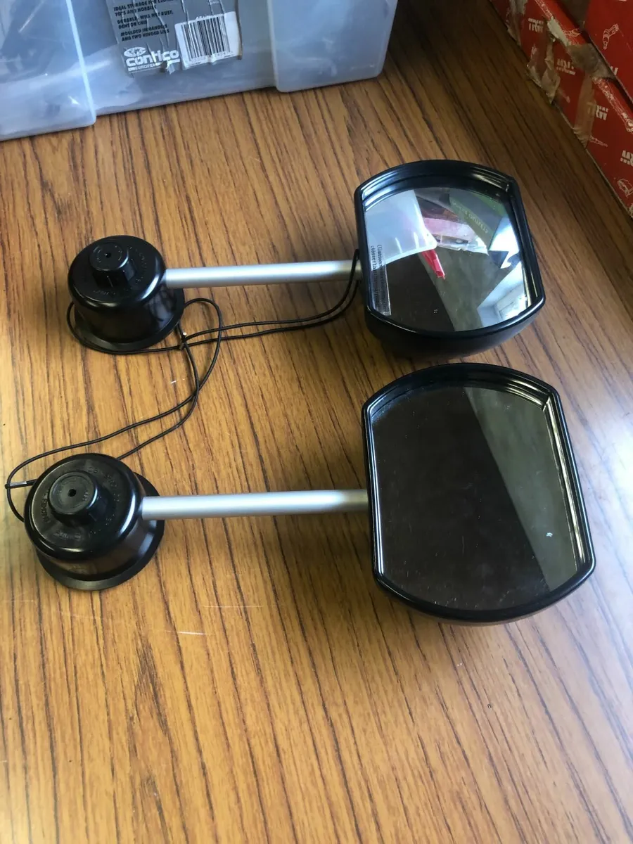 One second hand clip on caravan mirror