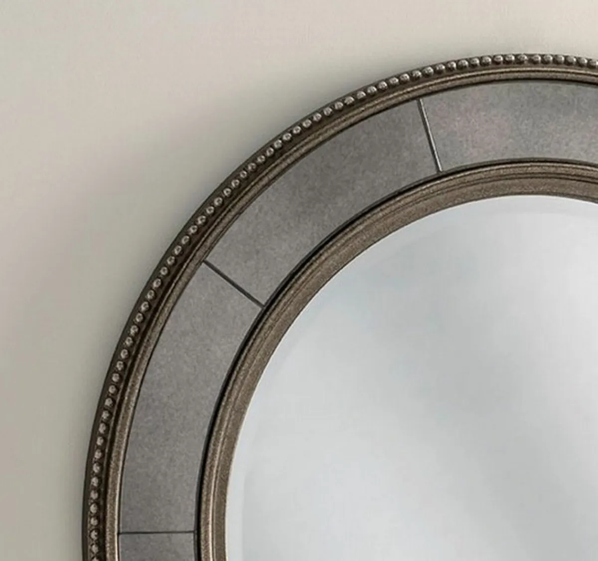 Mirror Beautiful Bevelled antique brass, beaded - Image 2