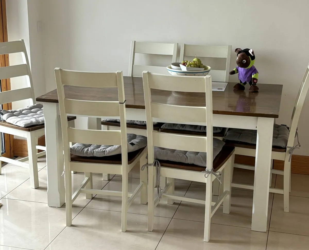 Dining Table & 6 Chairs - Image 2