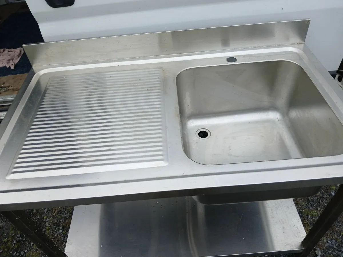 Staneless steel cabbinet sink unit complete - Image 2