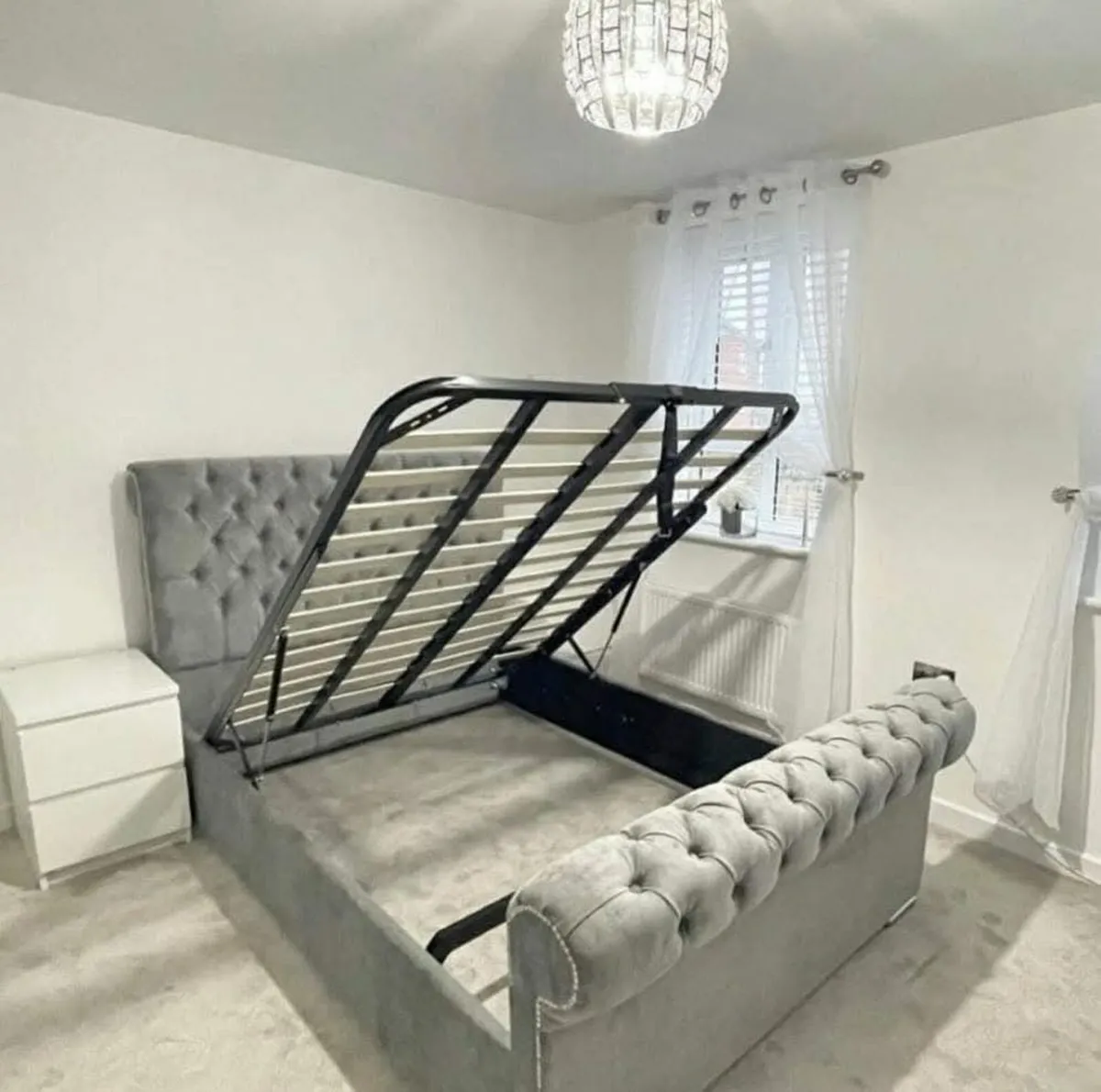 New Double/King Size Bed Frame With Mattress - Image 3