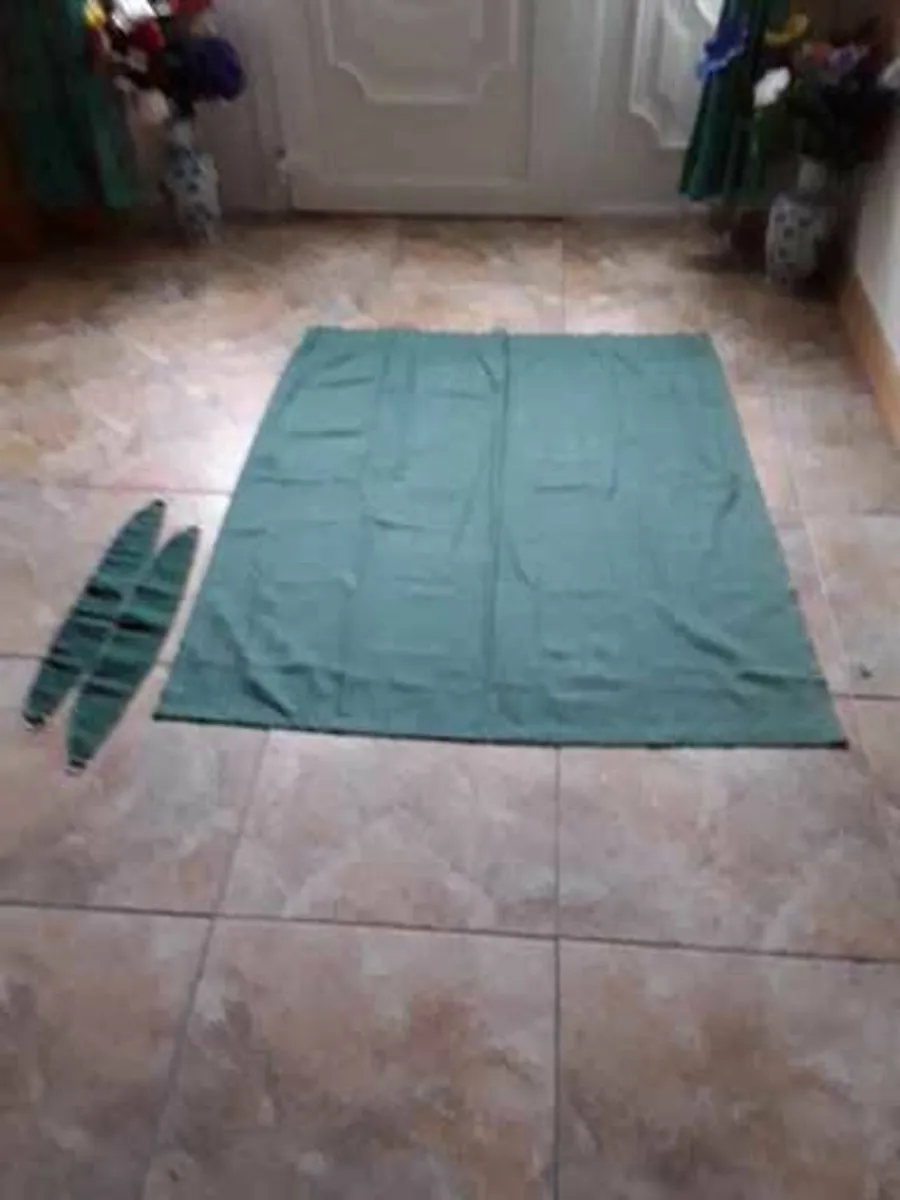 Small bottle green curtains new condition