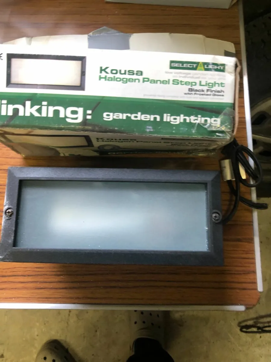 Two New garden inserts wall lights