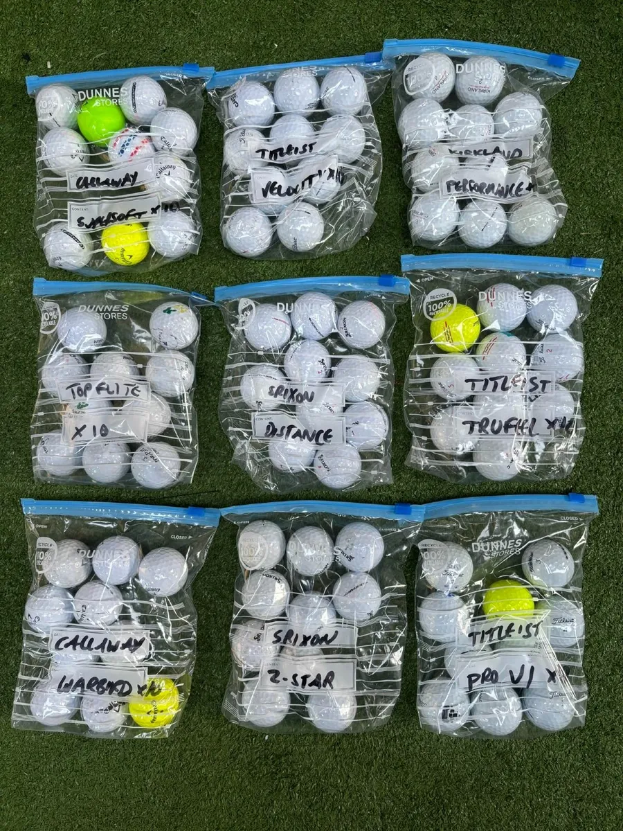 Packs of Golf Balls, 10 per pack €10.