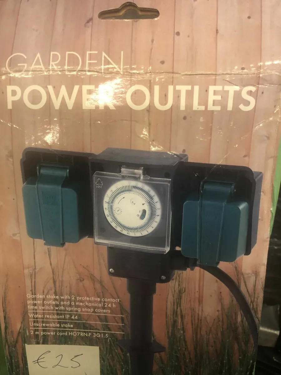 Garden Power Outlet with Timer