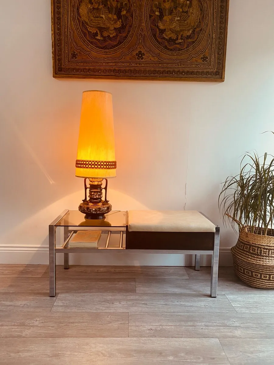 Mid Century Telephone Hall Table - Image 1