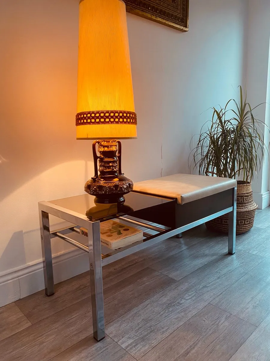 Mid Century Telephone Hall Table - Image 2
