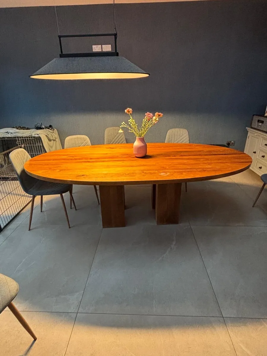 Dining Table and 8 Chairs - Image 1