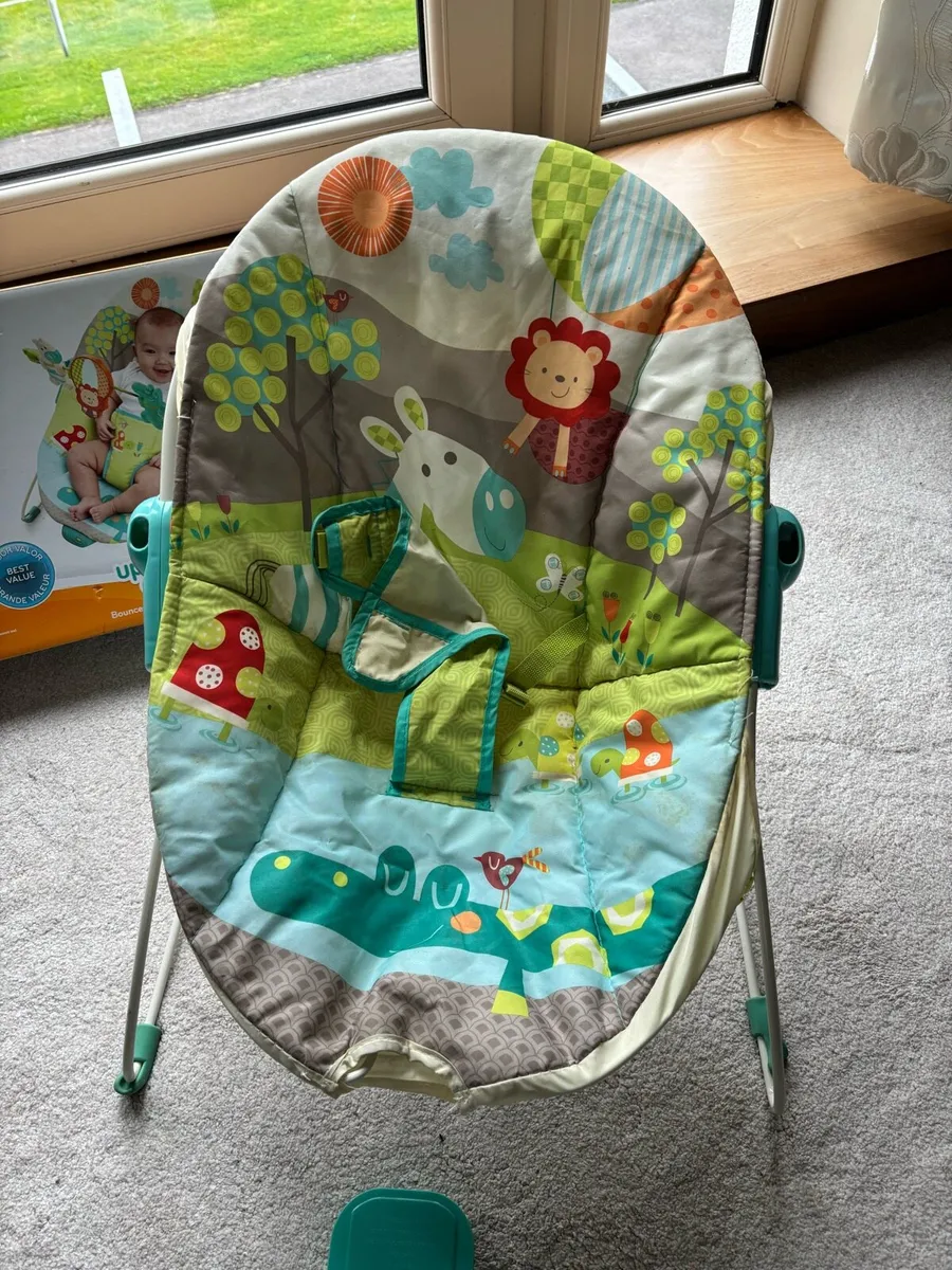 Bright starts baby bouncer - Image 4