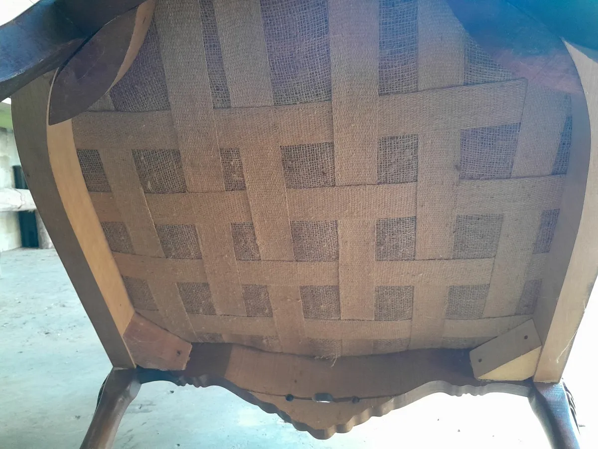 2 victory style arm chairs 1960s for restoration - Image 2