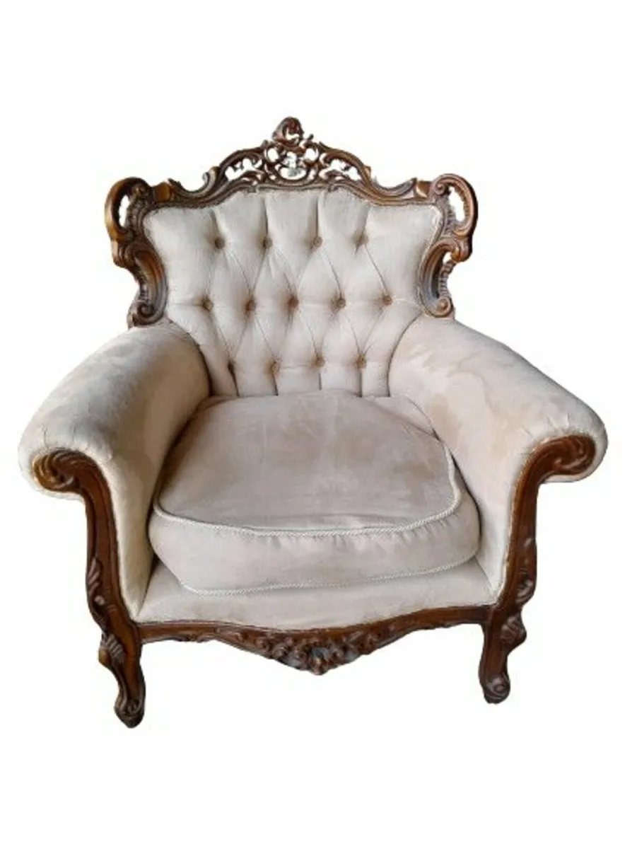 2 victory style arm chairs 1960s for restoration - Image 4