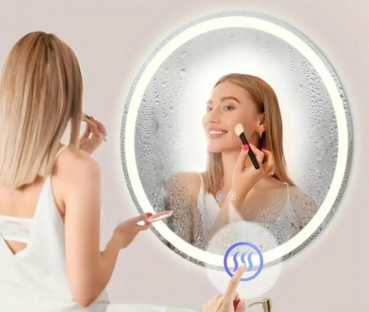 Bathroom Mirror LED Round Anti Fog - Image 3