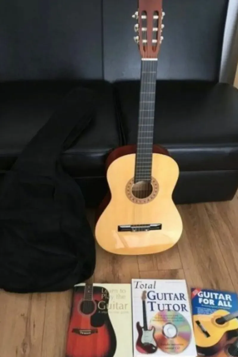 Guitar and books