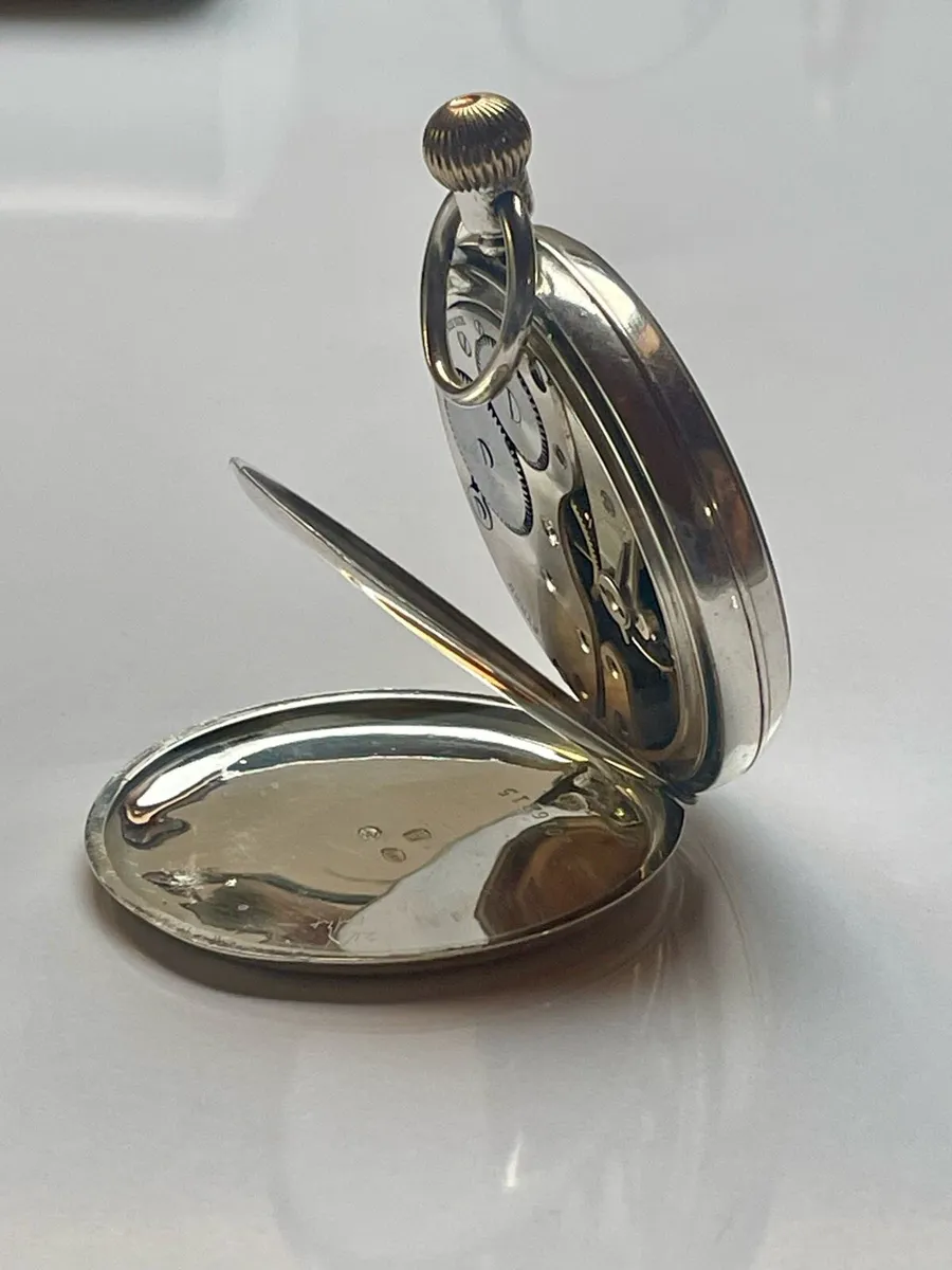 Vintage Silver Pocket Watch - Image 2