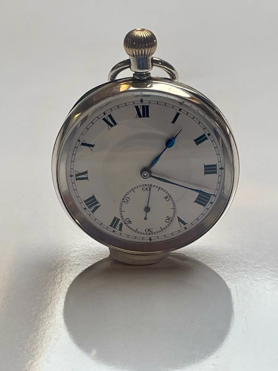 Vintage Silver Pocket Watch - Image 3