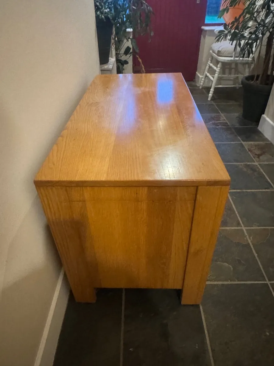 Solid Oak TV stand - Image 3