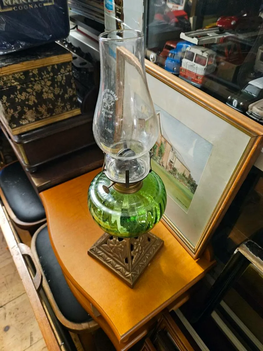 Vintage Antique Oil Lamp - Image 1