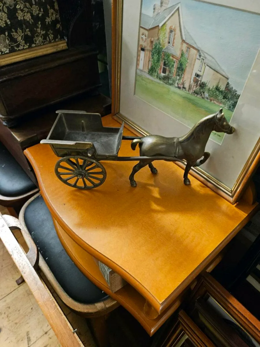 Vintage Brass Pony and Trap - Image 3