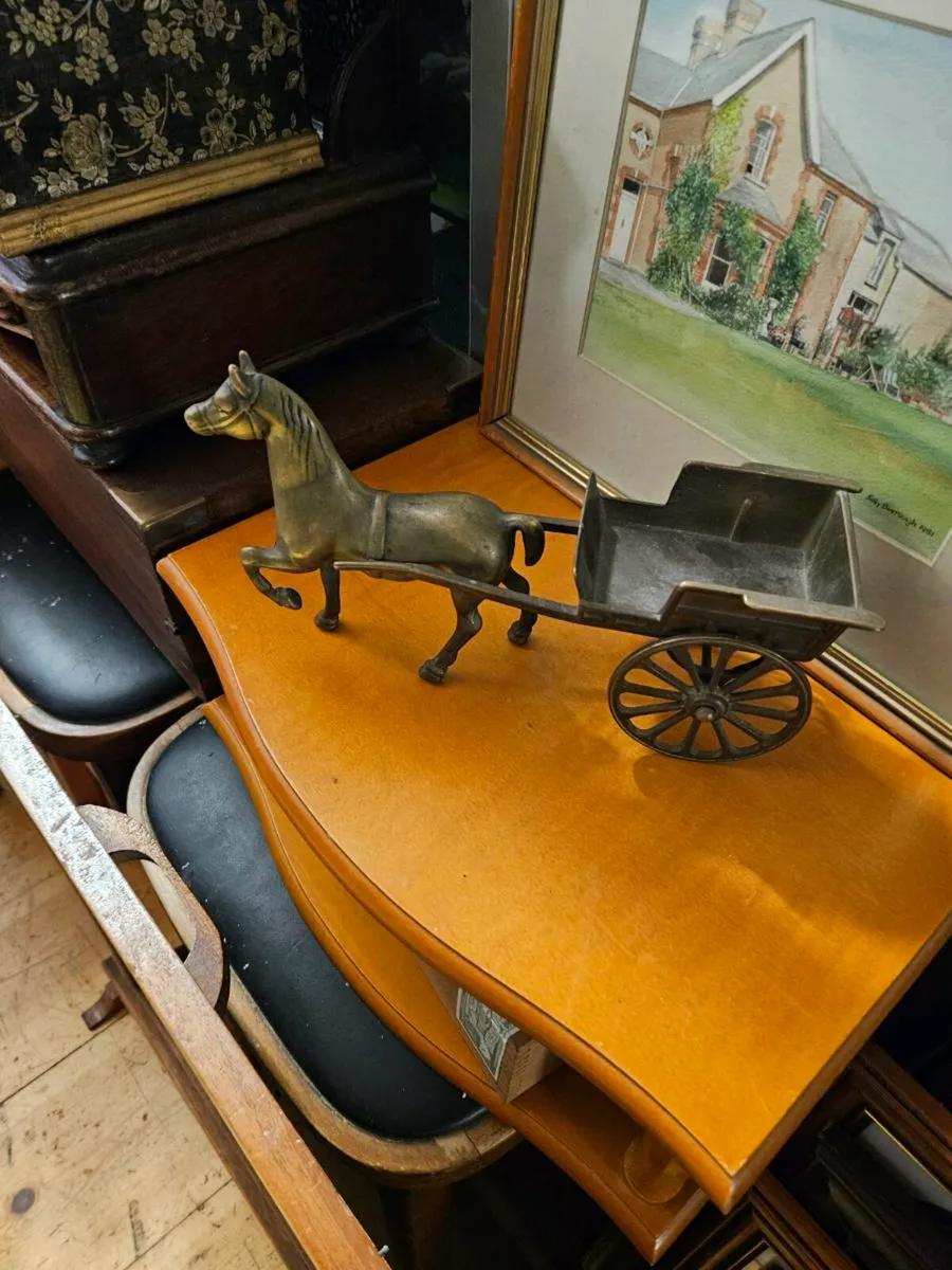 Vintage Brass Pony and Trap - Image 4