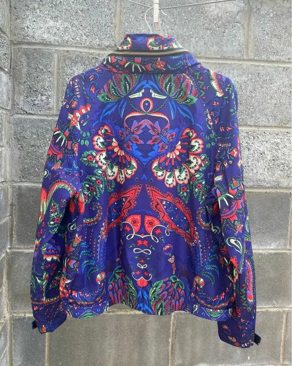 NEW Desigual Windbreaker Jacket, Size 44 - Image 3