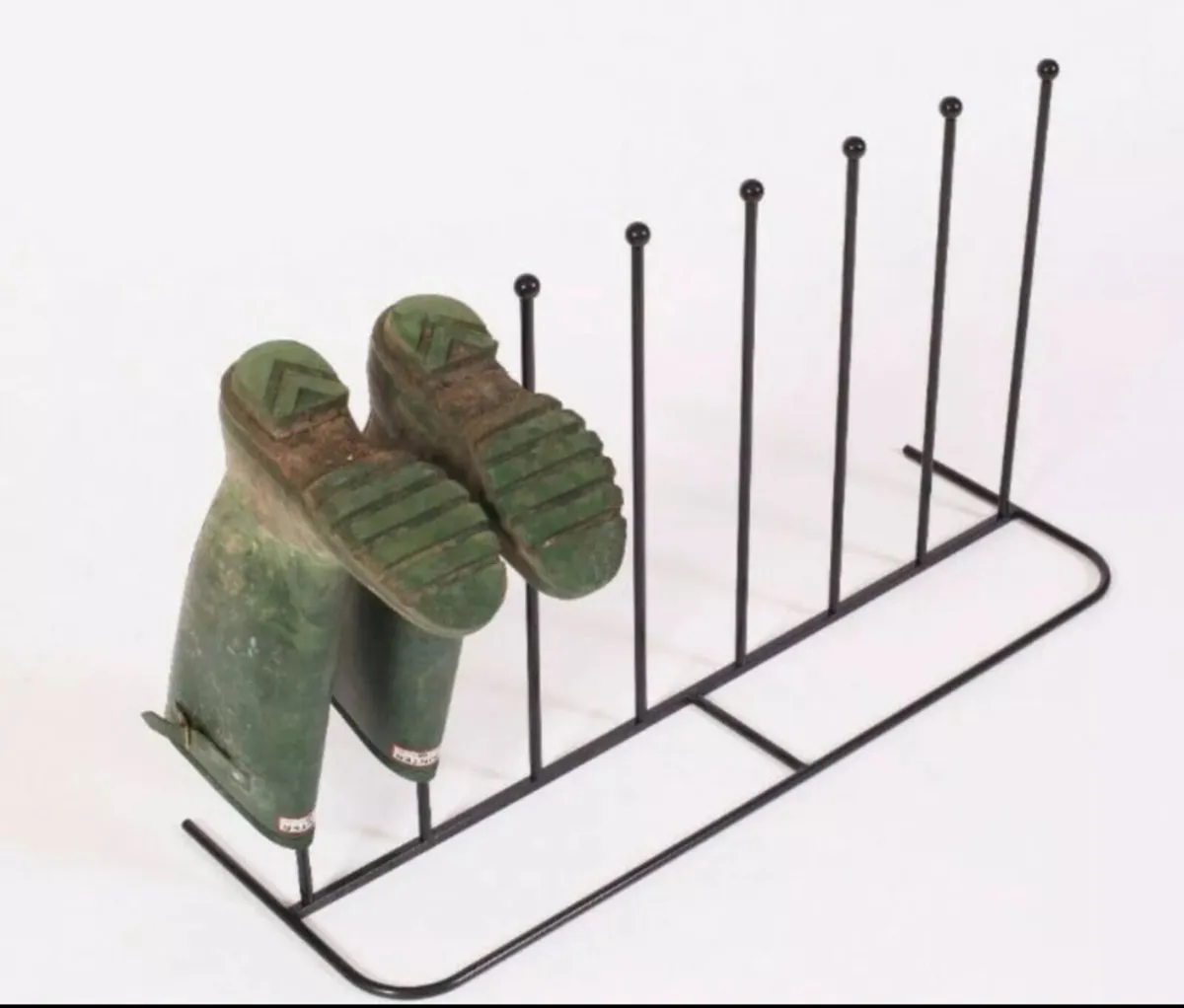 New Outdoor/Indoor Welly Boot Rack Steel 4 Pairs - Image 1