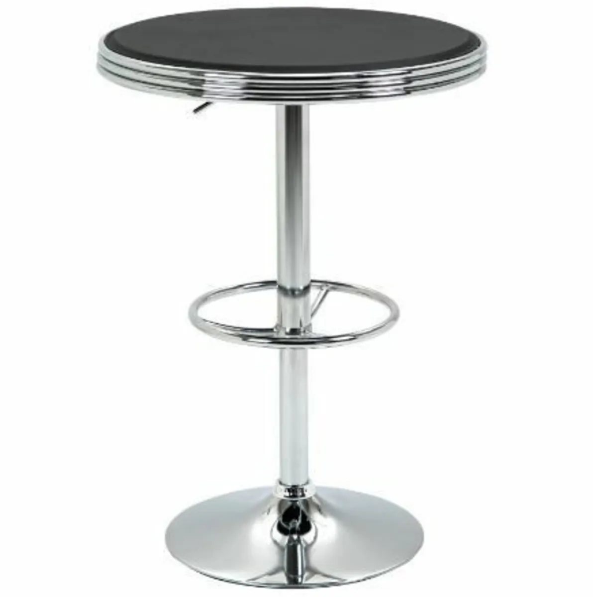 Cafe Bistro Table Indoor Outdoor Round Adjustable - Image 1