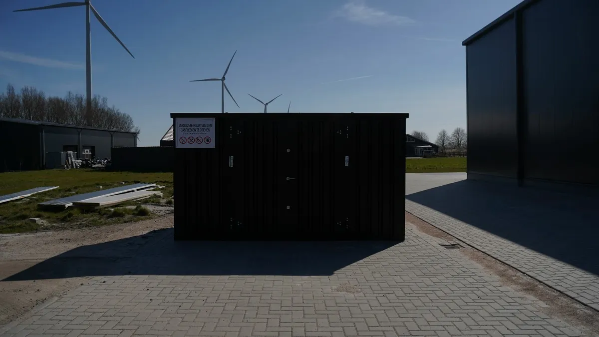 Storage Container with Double Doors – 4x2m - Image 1
