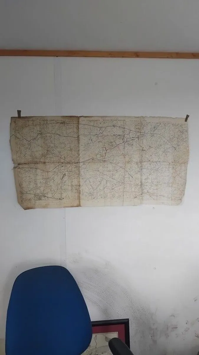 Antique first world war trench map - Image 1
