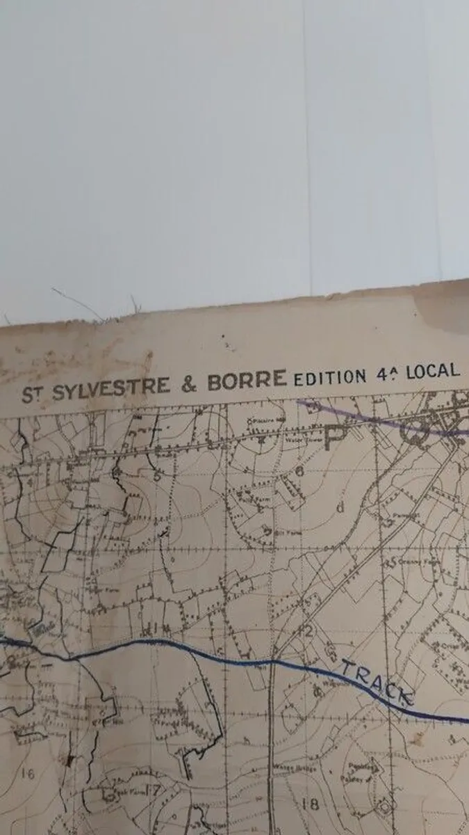 Antique first world war trench map - Image 2