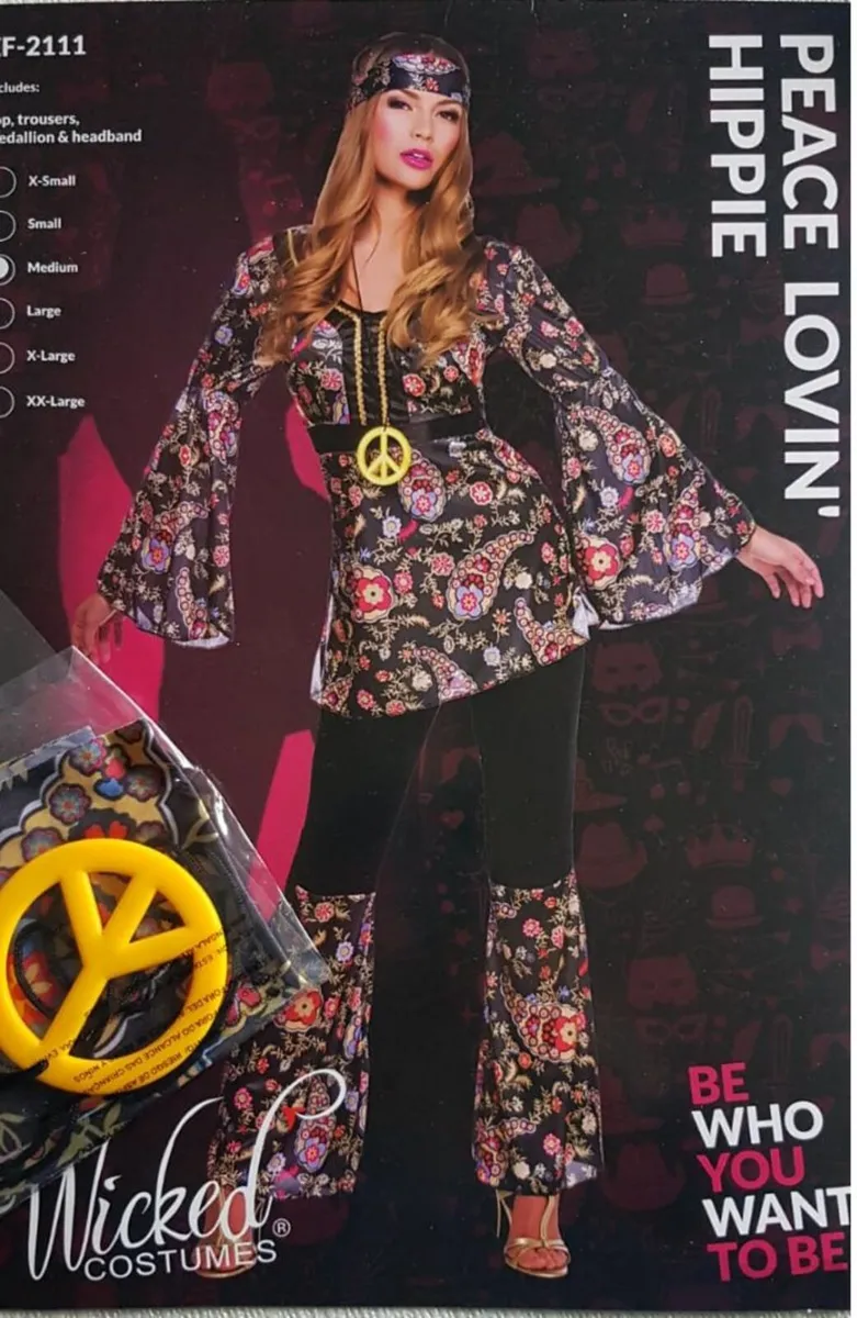 Hippie Fancy Dress Costume Haloween - Image 1