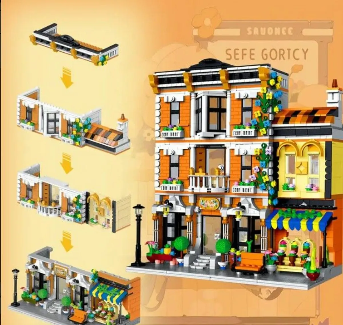 Adult Blocks Building Set Fantasy Garden House Bui - Image 3