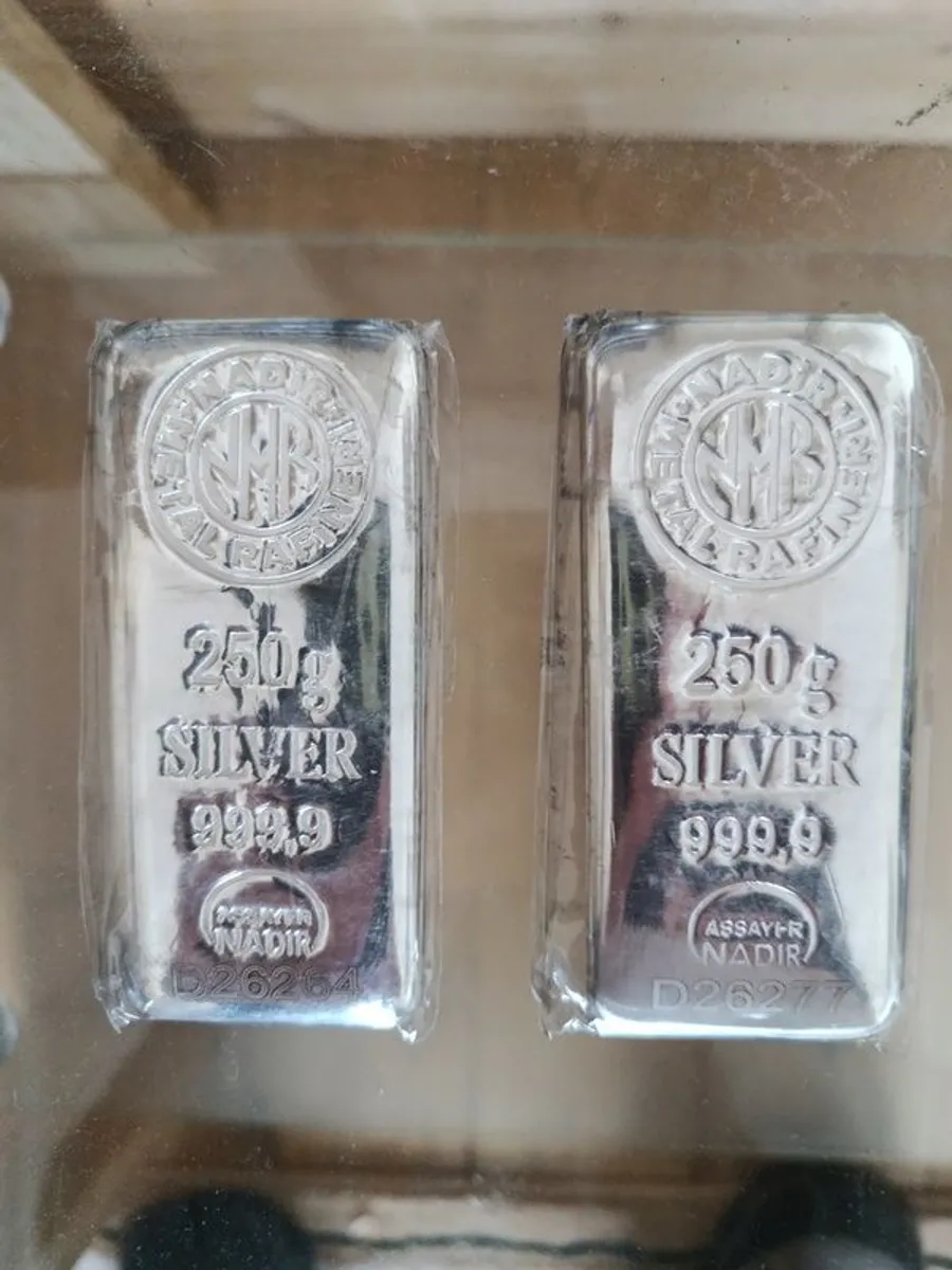 Silver Bars 250 grams NADIR