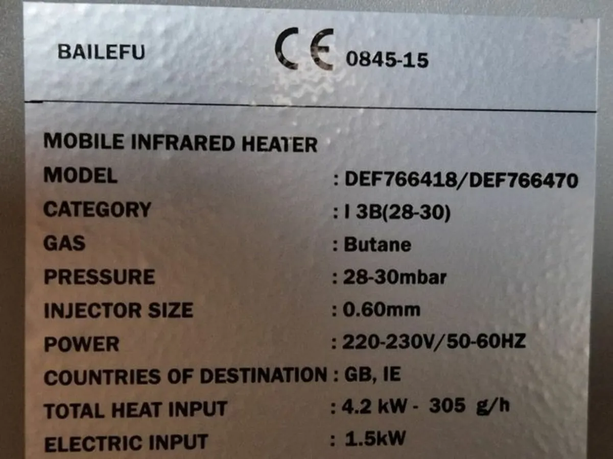 DE VIELLE Combi Heater, BOTH GAS & Electric Heater - Image 4
