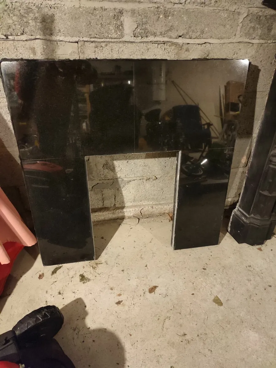Fireplace with mirror & Backplate - Image 2