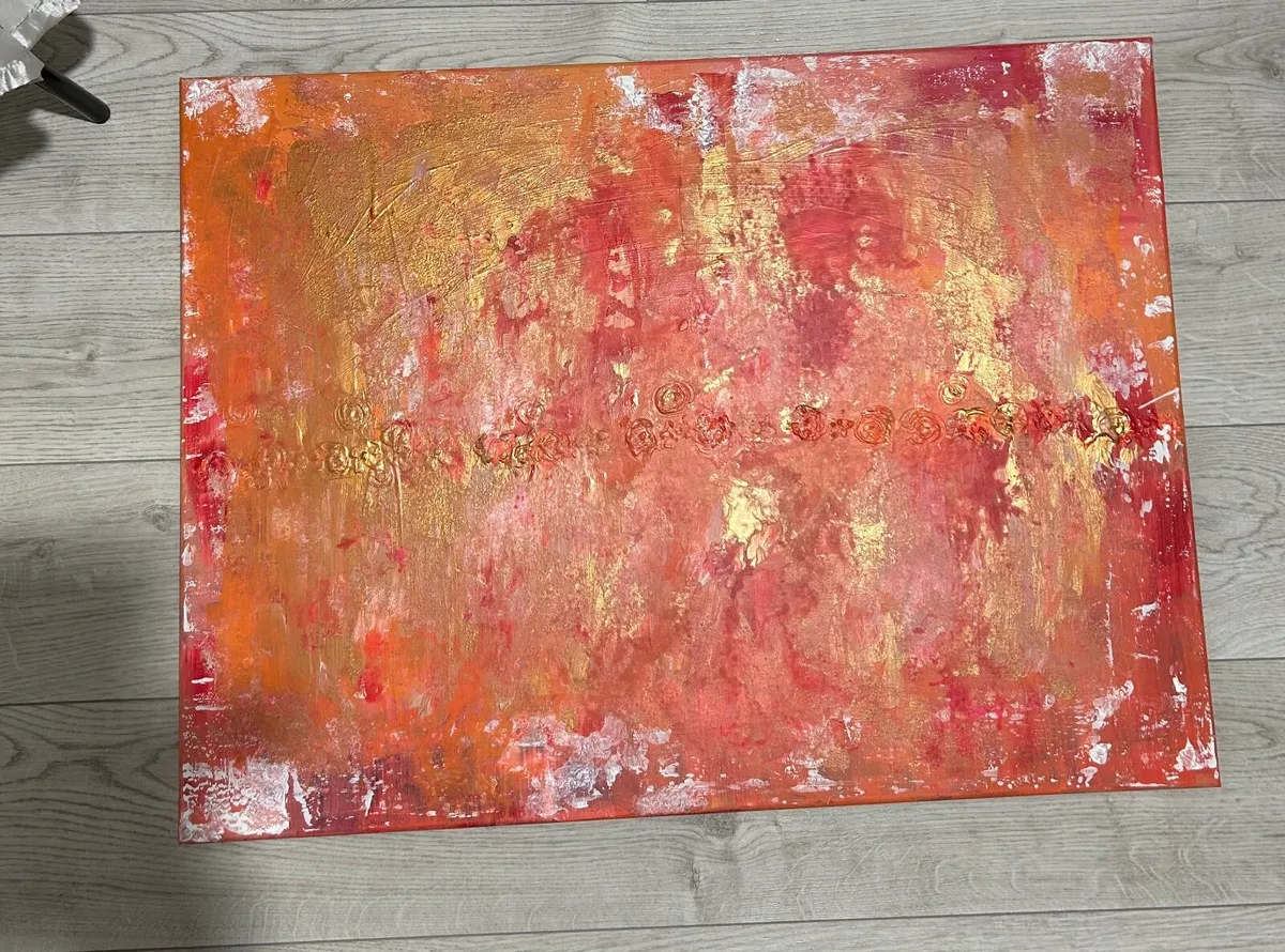 “Desert rose “Large abstract painting - Image 1
