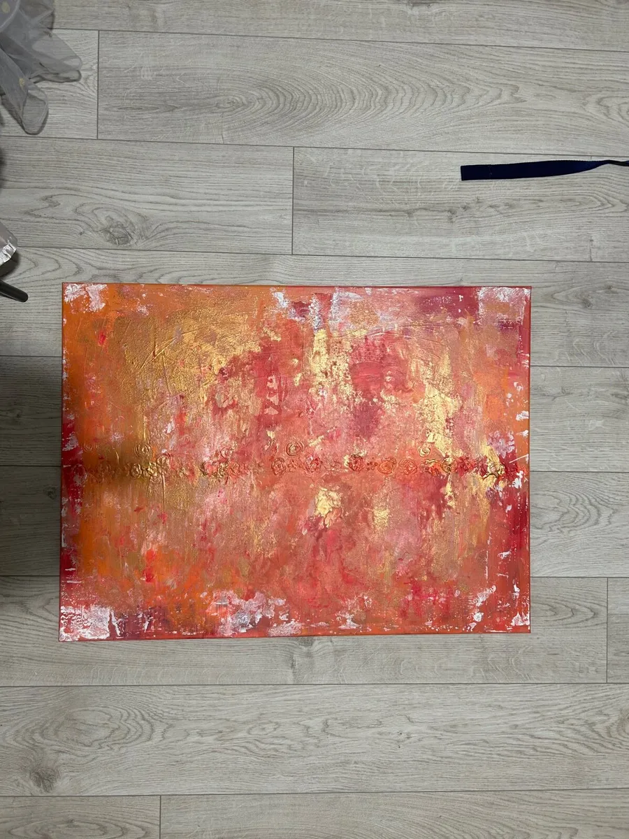 “Desert rose “Large abstract painting - Image 2