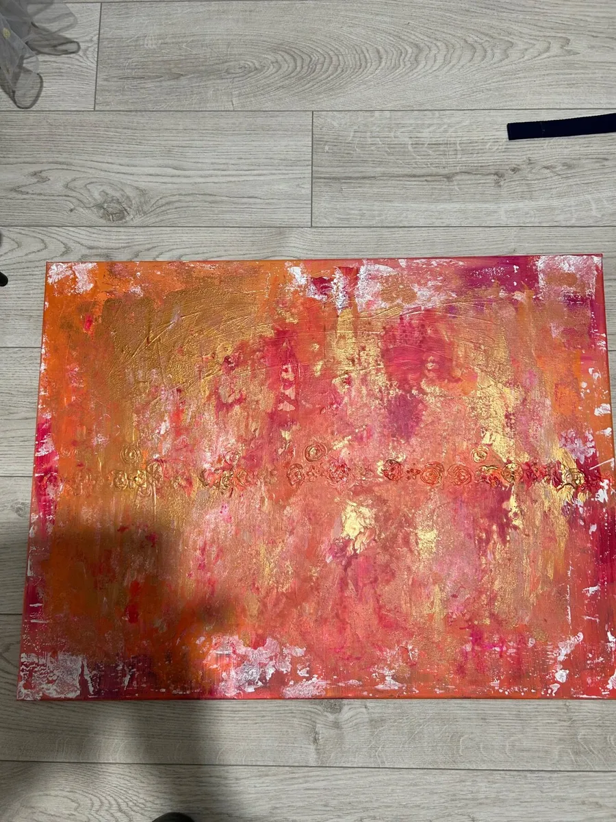 “Desert rose “Large abstract painting - Image 3