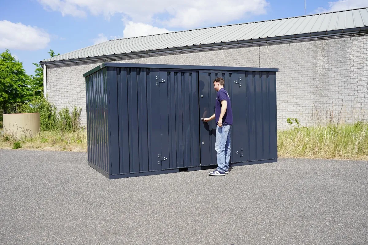 Small Steel Storage Cabin – Ready for Delivery - Image 4
