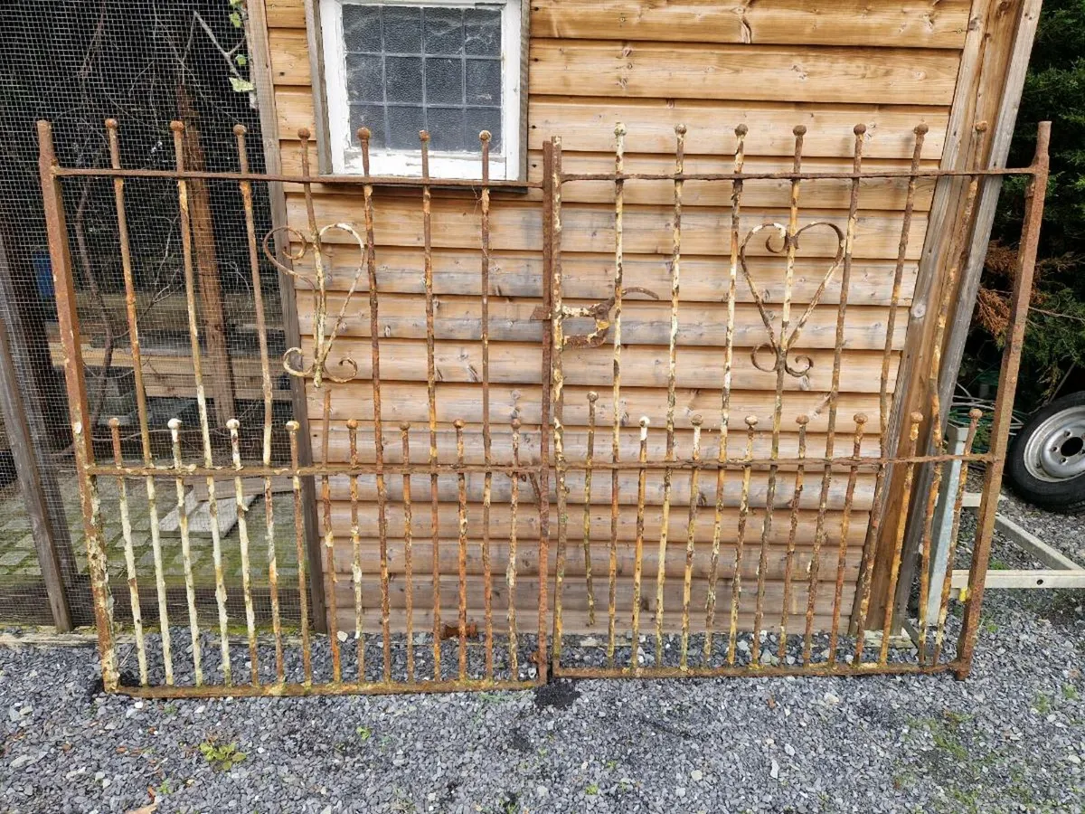 Antique iron gates