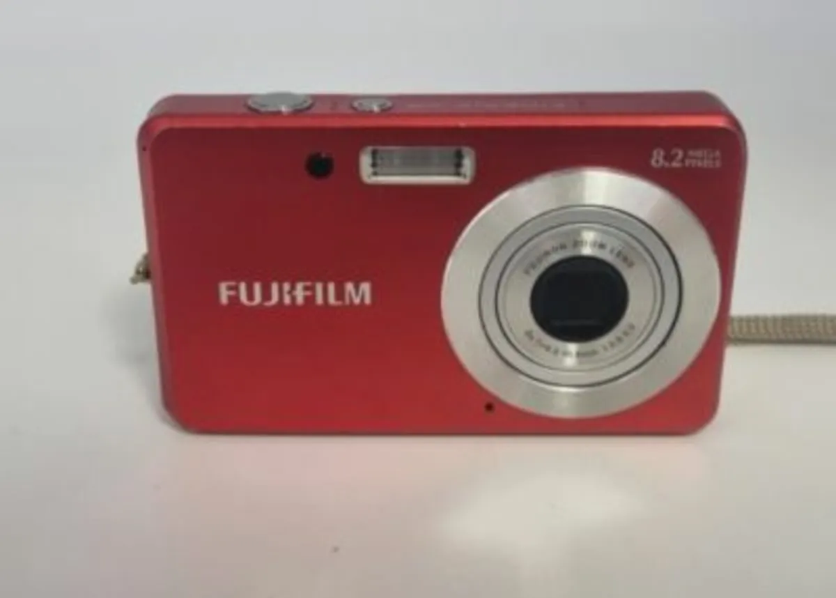 Fujifilm FinePix J10 Digital Camera, 8.1 MP, Red