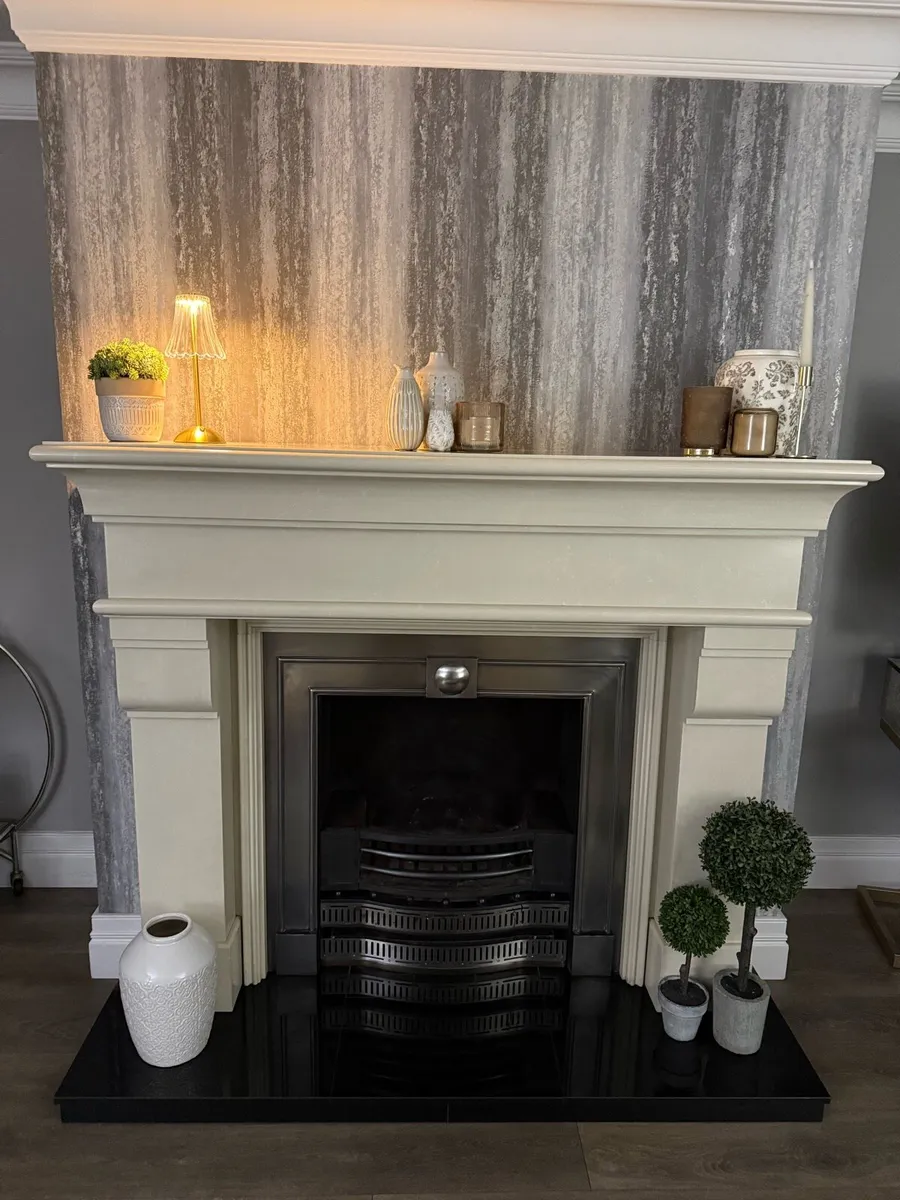 Marble Fireplace Complete - Image 1