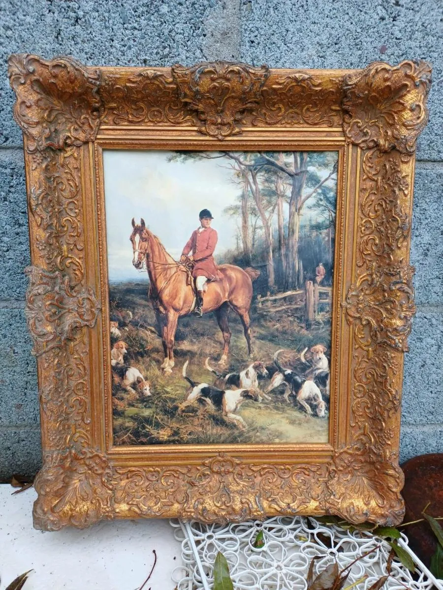 Vintage Fox-Hunting Picture - Image 1