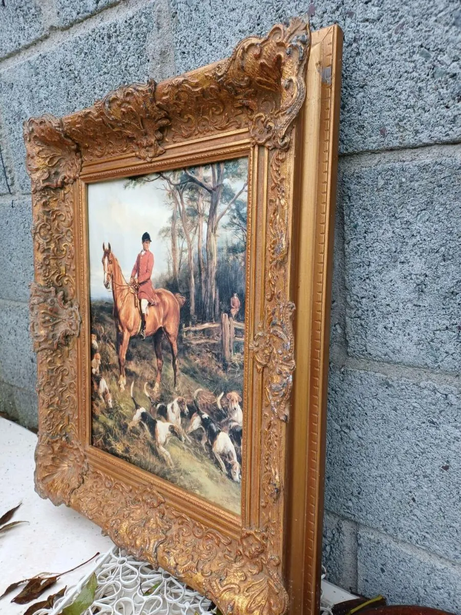 Vintage Fox-Hunting Picture - Image 3