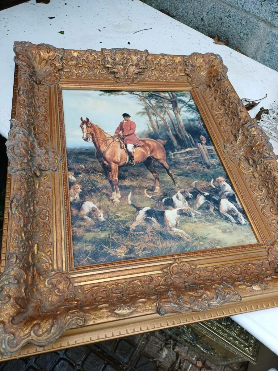 Vintage Fox-Hunting Picture - Image 4