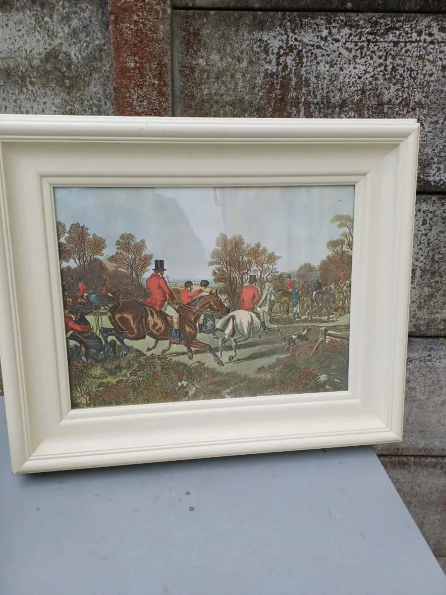 Vintage Fox-Hunting Picture - Image 1