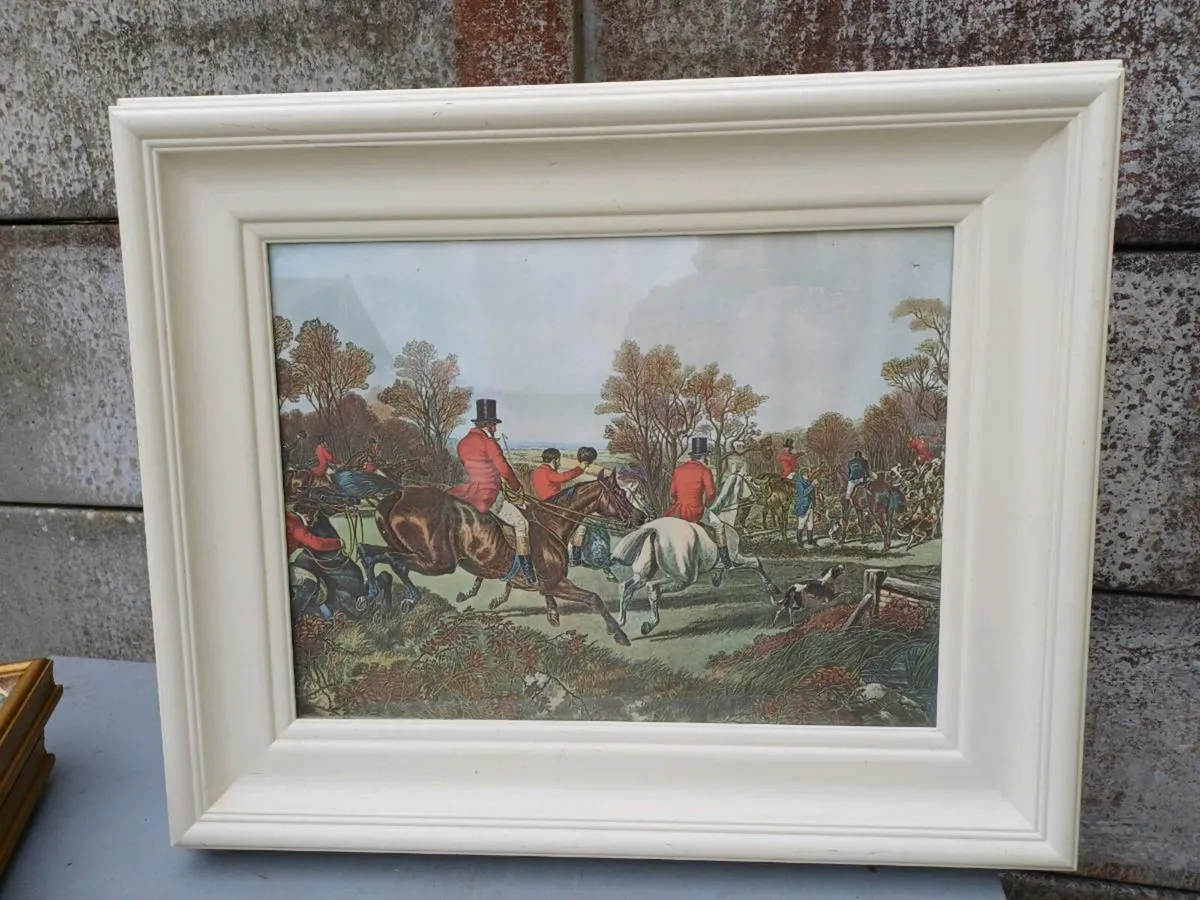 Vintage Fox-Hunting Picture - Image 2