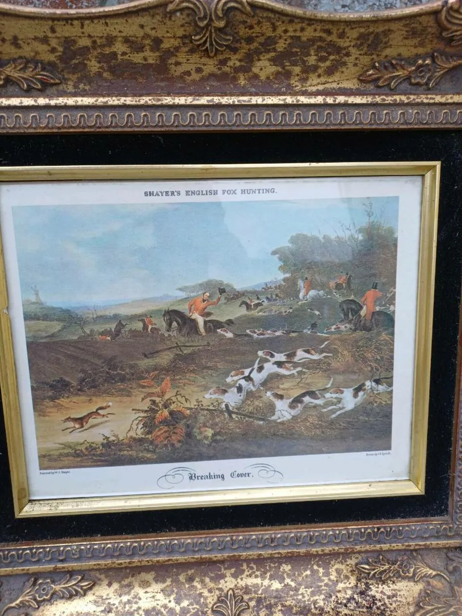 Vintage Fox-Hunting Picture - Image 3