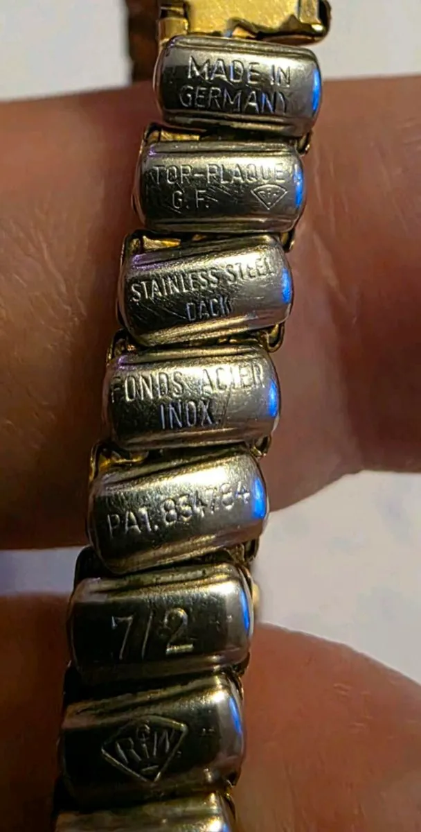 German gold plated ladies wristwatch - Image 3