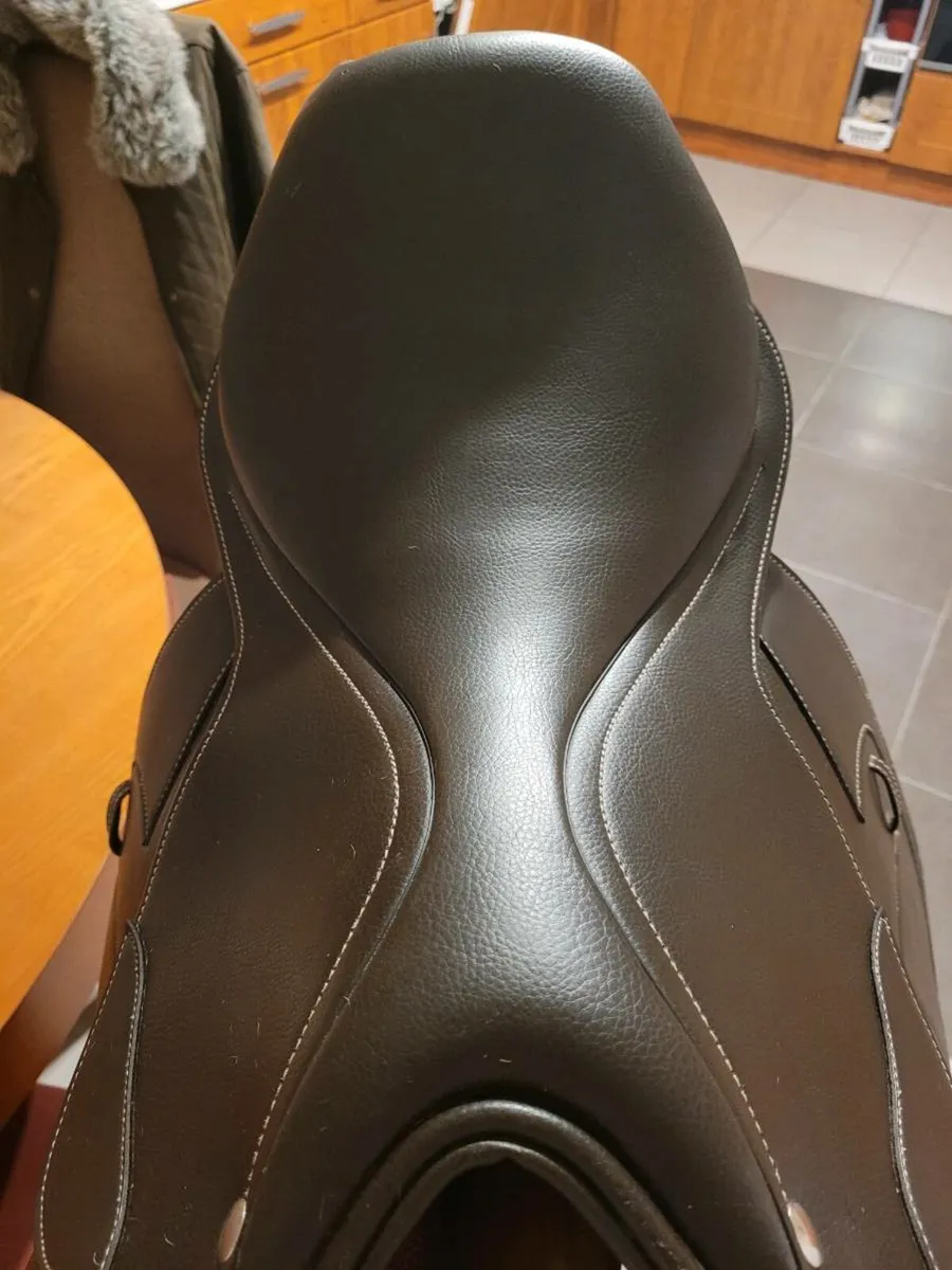 17.5 Inch Mediun width Dark Brown Saddle - Image 3