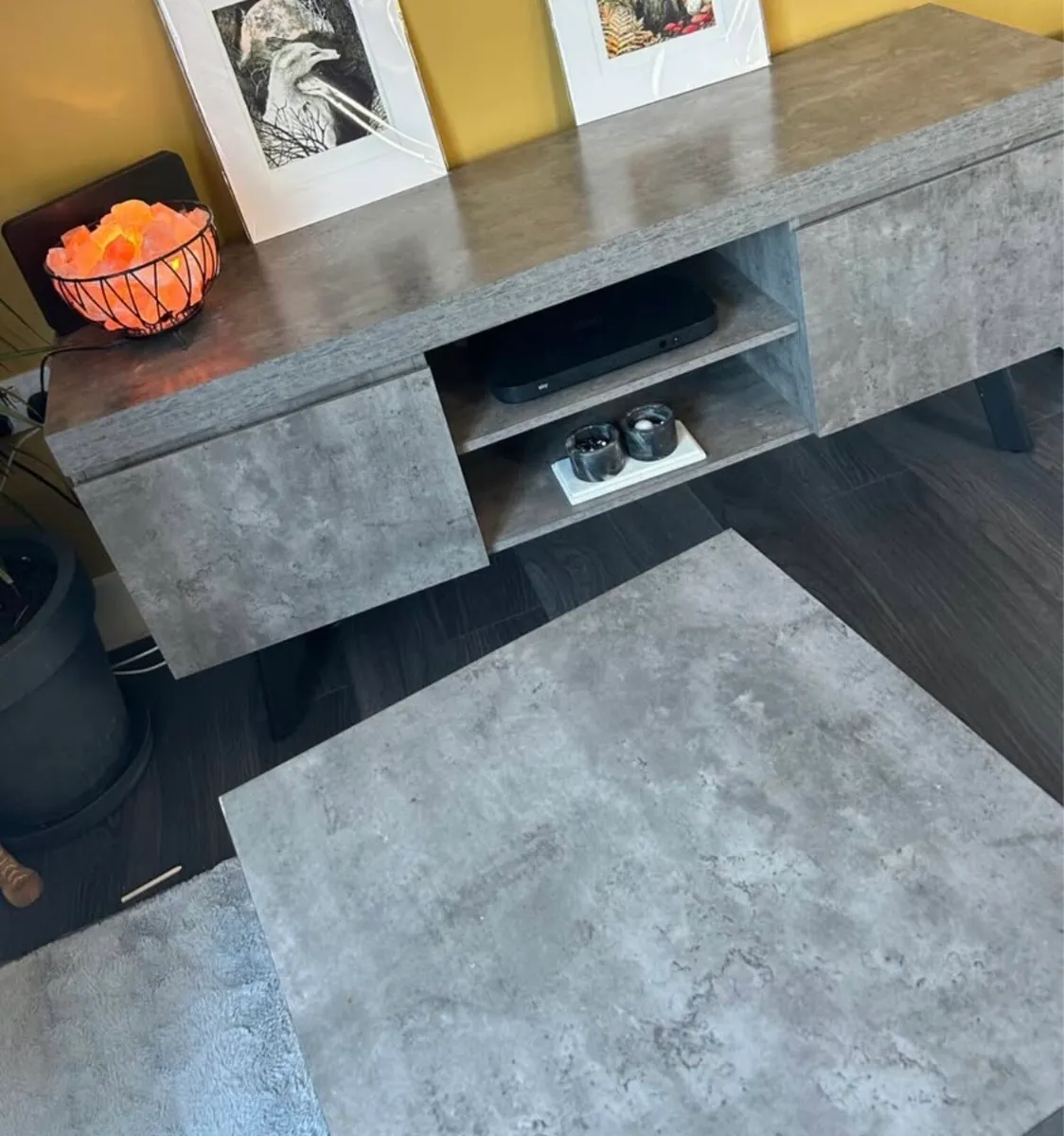 Marble Effect Tv Unit - Image 1